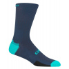 GIRO HRC TEAM Phantom blue/screaming teal letní cyklo ponožky Velikost L