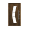 Hliníkovo-oceľové vchodové dvere pasívne Hermes 110 x 210 cm P orech