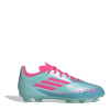 adidas F50 League Childrens Firm Ground Football Boots Blue/Pink C10 (28)