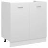 zahrada-XL Skrinka pod drez “Lyon”, biela 80x46x81,5 cm, kompozitné drevo 801196