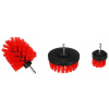 Sada kefiek na vŕtačku na čistenie auta CAR DETAILING DRILL BRUSH 3 MEDIUM, 3 ks
