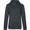 B&C | QUEEN Hooded, Dámska mikina s kapucňou, sivá asphalt, L