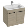 Jika Cube umývadlová skrinka 65x43 cm s umývadlom,2 zásuvky,Jaseň H4536021765141