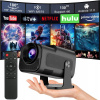 LED projektor MINI PRZENOŚNY PROJEKTOR INTELIGENTNY Filmový projektor s dekódovaním Full HD 1080P/4K čierny