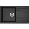Granitový drez Sinks Linea 780 N Metalblack