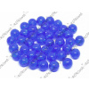 Sklenená korálka praskačka 8mm - 10 kusov - modrá