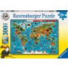 Ravensburger Ilustrovaná mapa sveta 300 dielov