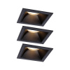 Paulmann 93125 Cole LED vstavané svetlo sada 3 ks LED 18 W čierna; 93125