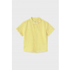 Detská košeľa s prímesou ľanu Mayoral 1110.3C.Baby.PPYA žltá 68