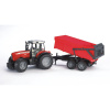 Bruder 2045 Traktor Massey Ferguson 7480 s prívesom