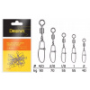 Delphin Rolling swivel with Crosslock snap BN veľ.4