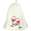 SOTRA Čiapka do sauny „Wine“, vlna plstená