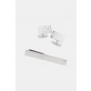 BOSS manžetové gombíky pánske B-TEXTUREDSET-TIE 50565251 strieborná ONE SIZE