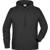 James & Nicholson | JN 8024, Pánska raglánová mikina s kapucňou, čierna heather, 3XL