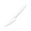 Nože plastové znovu použiteľné biele 18,5 cm (50 ks) - Wimex Nôž PP znovu použiteľný biely 18,5cm