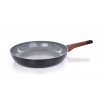 Panvica VEĽKÁ Ø 28 cm BIOPAN® WOODOO, s rukoväťou soft touch v imitácii dreva, objem 2600 ml