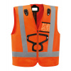 Reflexná vesta Petzl Hi-viz Jacket Newton žiarivo oranžová