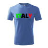 Italy Nápis - Tričko detské bavlnené - 104-110cm / 3-4 roky ( Svetlomodrá )