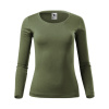 MALFINI Triko Fit-T LS 169, dlouhý rukáv, dámské MAL-1690917 2XL Khaki