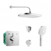 SANITINO - Sprchový set s batériou a telesom pod omietku Hansgrohe, príslušenstvo kielle, chróm SANI21HKK006