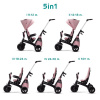 KINDERKRAFT SELECT Tříkolka Easytwist Mauvelous Pink, Premium (KKRETWIPNK0000)