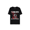 Cyberpunk 2077 - Black Dog Samurai Album Art Men's Short Sleeved T-shirt Velikost: XL, Barva: Black