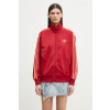 Mikina adidas Originals Firebird dámska, červená farba, s nášivkou, JP2295