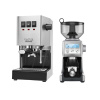 Gaggia Classic E24, stříbrná + Mlýnek Sage BCG820BSS Silver