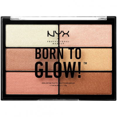 NYX Professional Makeup Born To Glow Highlighting Palette rozjasňujúca paletka born to glow, 5.4 g
