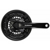 Kľučky 3 Shimano Tourney FC-TX501-L 175mm 42x34x24z, čierne s krytom