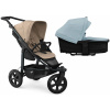 TFK Mono3 2v1 Sand Combi carrycot + Seat unit Nenafukovacie kolesá (s výplňou) Hlboká vanička Blue Dual Color