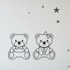 Veselá Stena Samolepka na stenu Medvedíky kamaráti Farba: černá