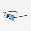 100% LEGERE TRAP - Soft Tact Black - HiPER Blue Multilayer Mirror Lens