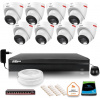 DAHUA IP Surveillance Kit 8 vonkajších kamier WizColor 2K 30m