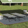 Poľné lôžko VidaXL 208 cm x 74 cm sivá