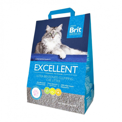 Brit Fresh for Cats Excellent Ultra Bentonite - podstielka pre mačky, 10kg