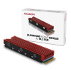 AXAGON CLR-M2, hliníkový pasívny chladič pre jedno aj obojstranný M.2 SSD disk, výška 12 mm CLR-M2