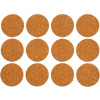 VOREL Samolepiaca nábytková podložka na nohy okrúhly korok 28 mm (12 ks)