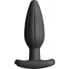 ElectraStim EM3106 Silicone Noir Rocker Butt Plug Medium, silikónový análny kolík pre elektrostimuláciu 14 x 4 cm