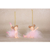 MagicHome Dekorácia Vianoce Baletka polyresin závesná 9x4x7,5 cm