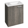 Aqualine ZOJA skrinka s umývadlom 40x22 cm, mali wenge 51049MW-01