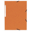 EXACOMPTA spisové dosky Nature s gumičkou, A4 maxi, prešpán 355 g/m2, oranžové
