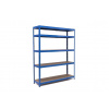 Policový regál Trestles RH 1800x1400x450, nosnosť 1500 kg, 5 políc Farba: modrá