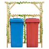 Záhradná pergola pre dva koše impregnovaná borovica-ForU-316063