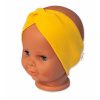 Baby Nellys Bavlnená čelenka dvojvrstvová, horčicová 92-98 (18-36m)