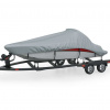 zahrada-XL Šedá pokrývka pre čln, dĺžka 427-488 cm, šírka 229 cm 90427