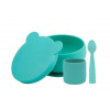 MINIKOIOI Set na stolovanie BLW I Aqua green
