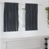 vidaXL Zatemňujúce Závesy s Pásikom na Hore 2 ks Temne Šedá Velvet - Charcoal - 262090-278722