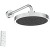 Ideal Standard IdealRain Solos - Hlavová sprcha s LED osvetlením Ø330 mm, 3-funkčná, s nástenným ramenom, chróm A7890AA