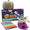 Papierové figúrky na maľovanie na Halloween tekvica lebka farby